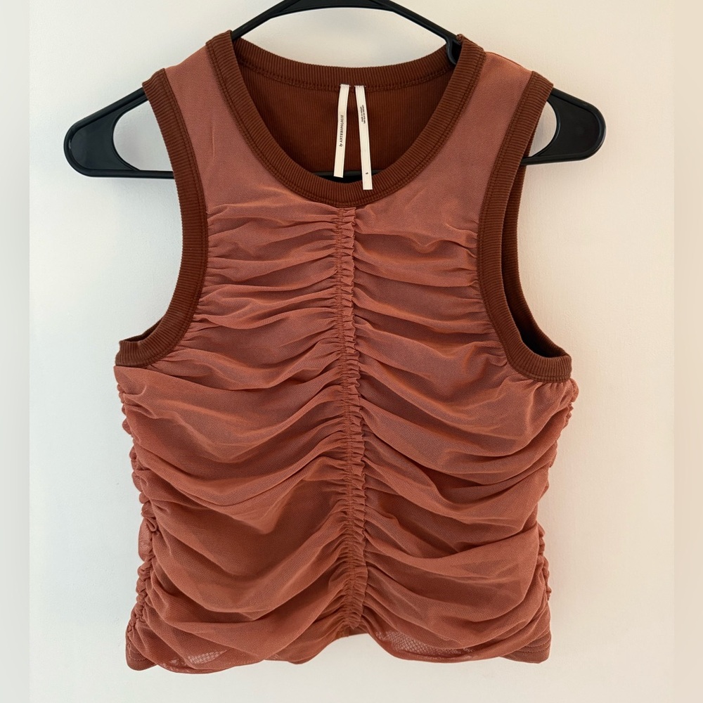 Anthropologie Ruched Tank Top Size Small
